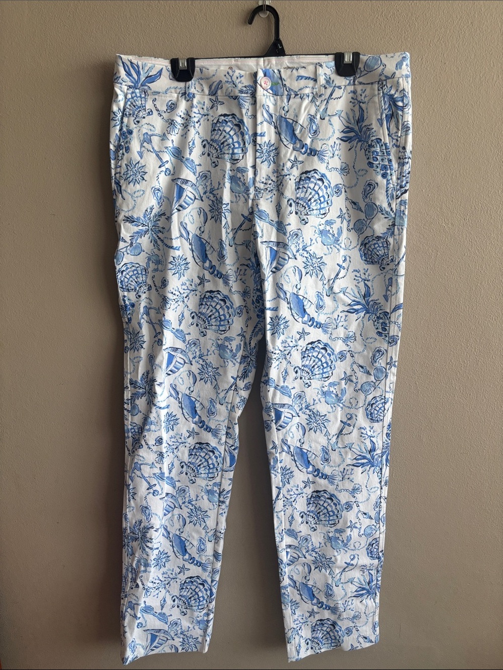 Lilly Pulitzer Mens Mizner Stretch Resort Nautical Pants Beachcombers #88189